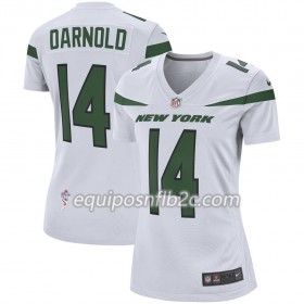 Camiseta Mujer NFL New York Jets Sam Darnold 14 Nike Blanco 